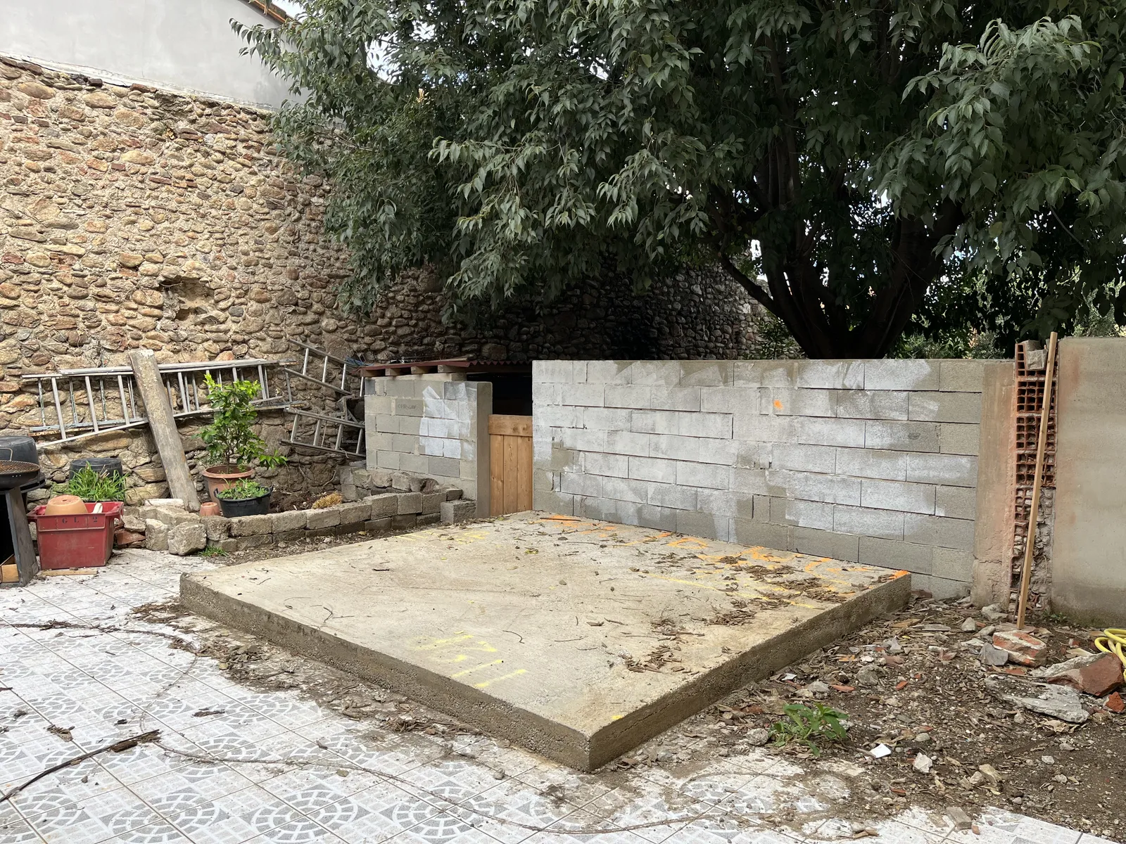Début de chantier 